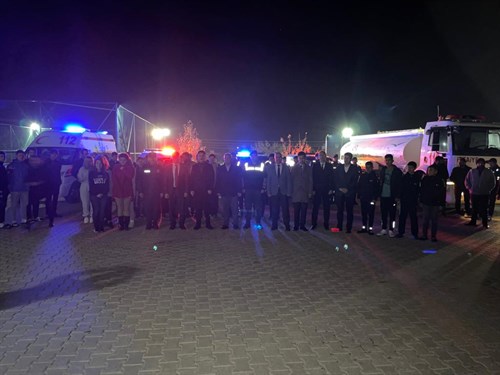 Kaymakamımız Tugay CİNGİRT, "Deprem Anı, Çok-Kapan-Tutun " Tatbikatına Katıldı